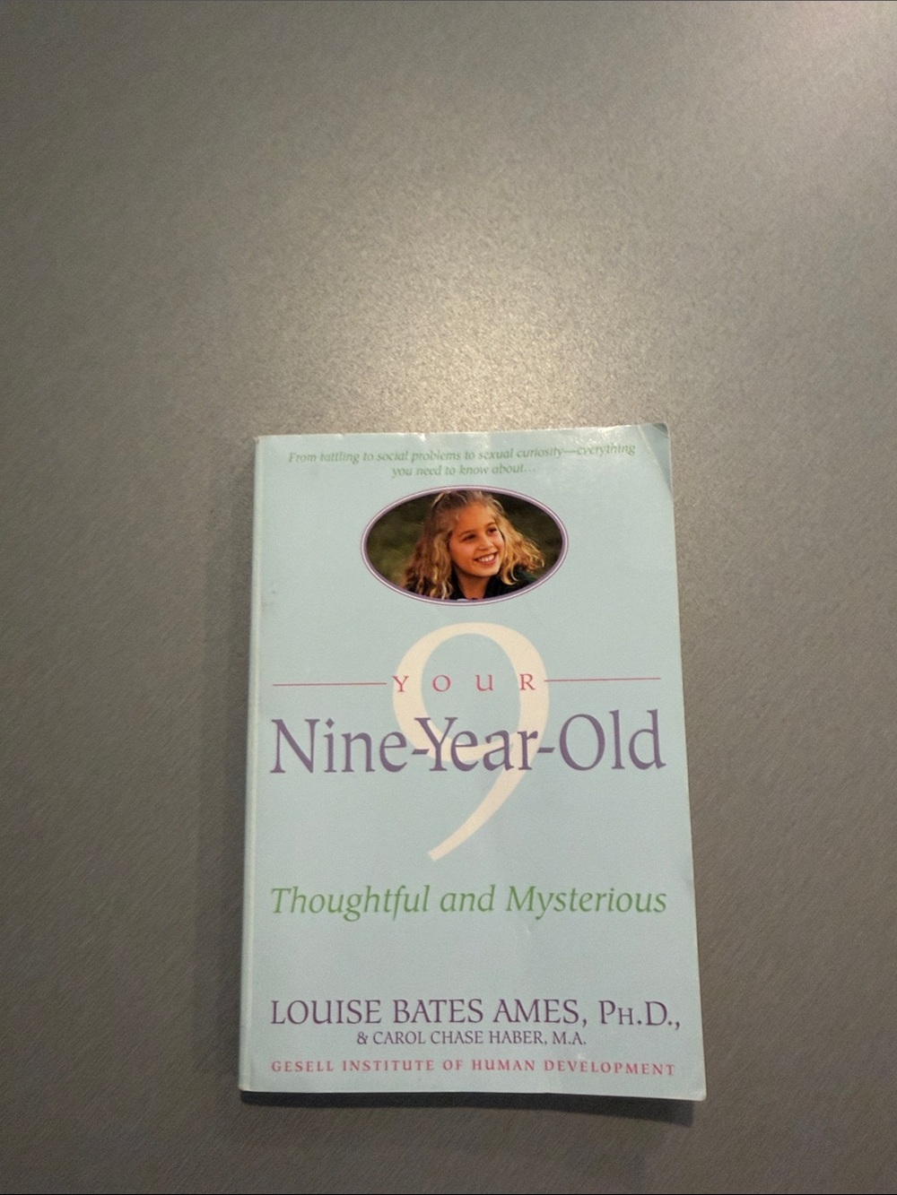 Your Nine-Year-Old by Louise Bates Ames - Light Blue Cover